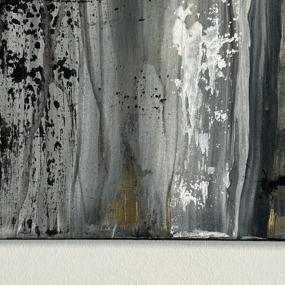 Original Abstract Painting Canvas Acrylic Mixed Media Signed Titled Wicked Spell - Picture 4 of 13